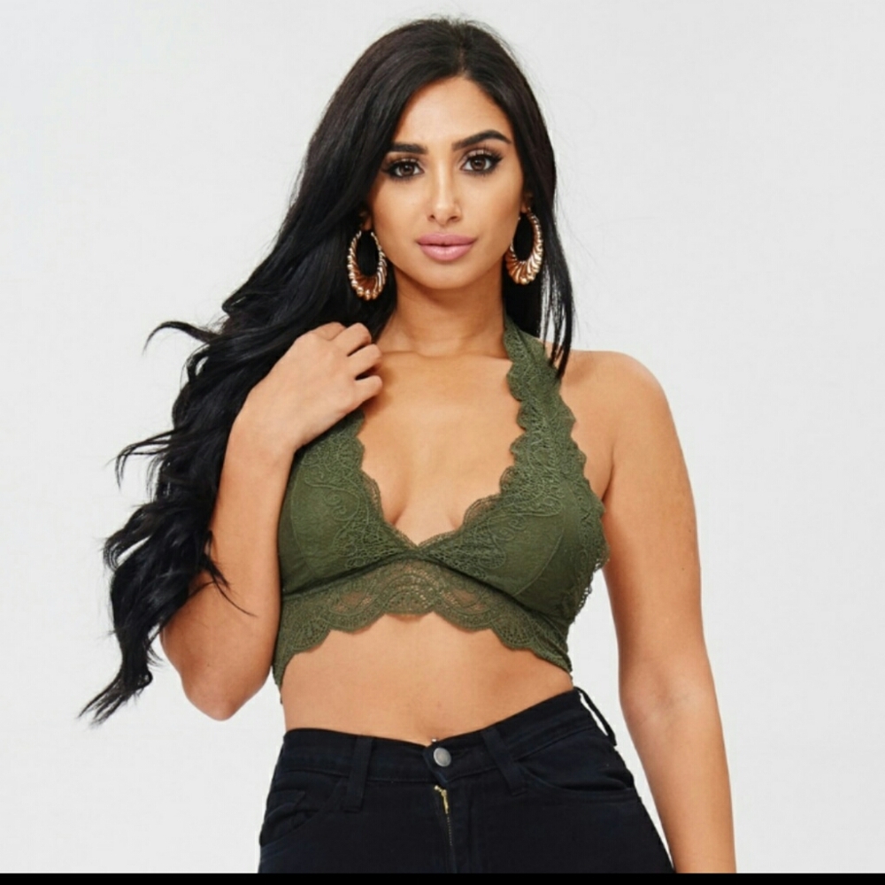 Green bralette